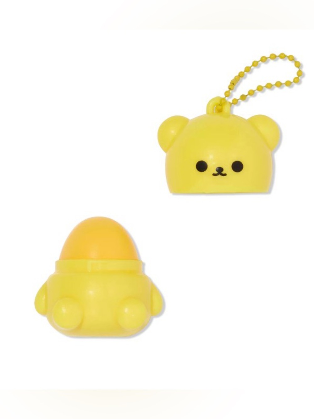 Cute Bear Lip Balm Keychain- Red or Yellow, - Picture 2 of 2